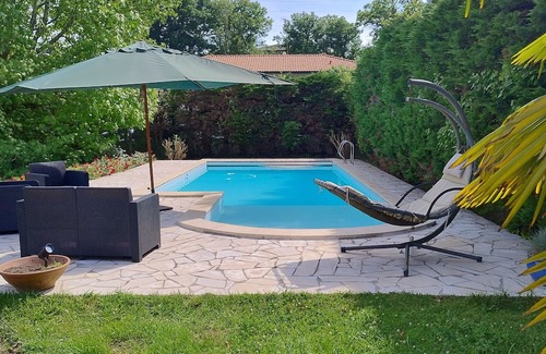 Anglet Casa | Family home sleeps 7 swimming pool large enclosed garden 2 beautiful terraces