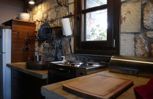 Sithonia Cabaña | wood & stone dream view house A