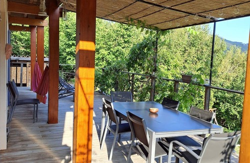 Greolieres Casa | Quiet house with sauna pool, large garden and children's play area. Ideal for families
