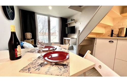 Saint-Hilaire-de-Riez Apartamento | New cocooning studio/beach, private parking + Wi-Fi