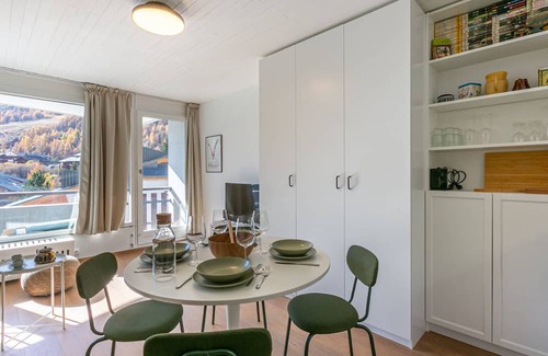 Val-d'Isere Apartamento | Estudio acogedor para 4 con balcón y wifi en Val-d'Isère