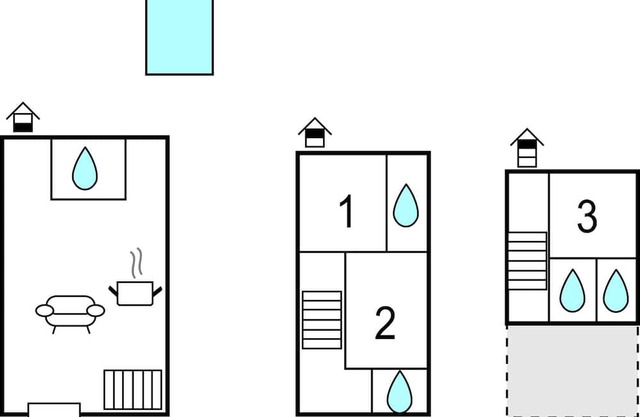 Alojamiento de 3 habitaciones en Gostinjac