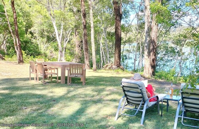 The Glade, peaceful studio among the trees on the river