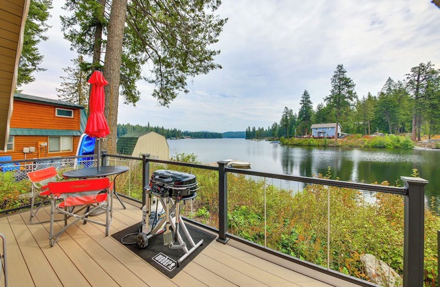 Steps to Sacheen Lake: Cute Studio Cabin w/Deck