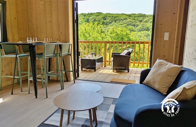Chalet tranquilo en Camping de Coupeau para 4 personas