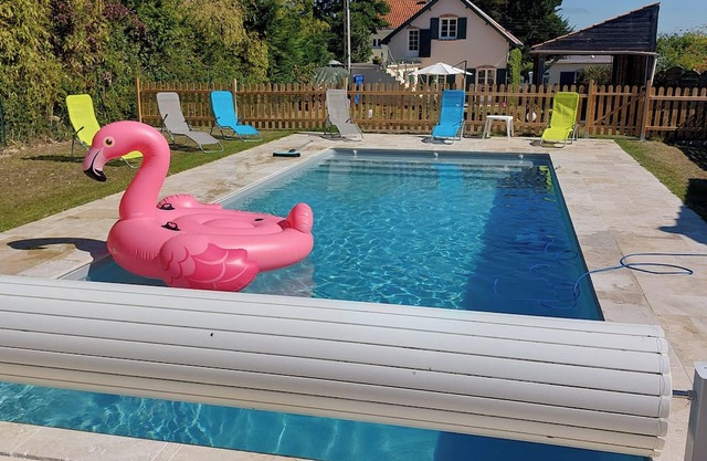Large family seaside villa La Plaine sur mer with swimming pool and enclosed garden