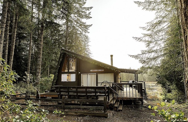 MODERN FOREST CABIN + HOT TUB + STEAM SAUNA