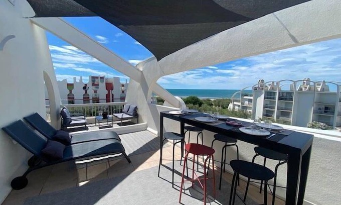 Le Couchant Apartamento | MAGNIFICENT ROOFTOP SEA VIEW !