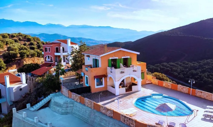 Agia Villa | Villa Erato - Live the Cretan Dream featuring Private Pool, BBQ, Jacuzzi & Panoramic Stalos View