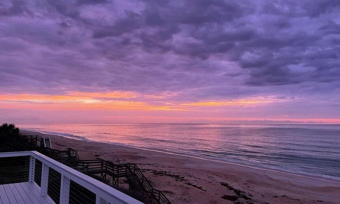 South Ponte Vedra Beach Casa | Serenity One Oceanfront Good Morning Sunrise!