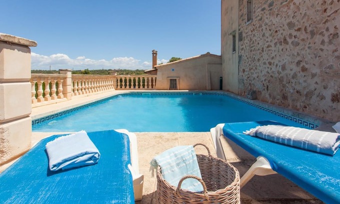 Ses Salines Cabaña | Na Frare. Pool, garden & country 6p. Ses Salines