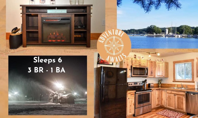 Boyne City Casa | Blocks to downtown, near Boyne Mtn with high speed Internet & cable, sleeps 6.