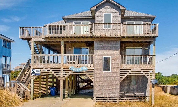 Hatteras Casa | Disfrute de las hermosas vistas sin obstáculos frente al océano, Hatteras w / Weber Grill