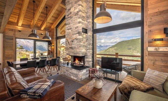 Riddes Chalet De Esquí | Exclusive stay in La Tzoumaz - the doorstep of Verbier and the 4 Vallées