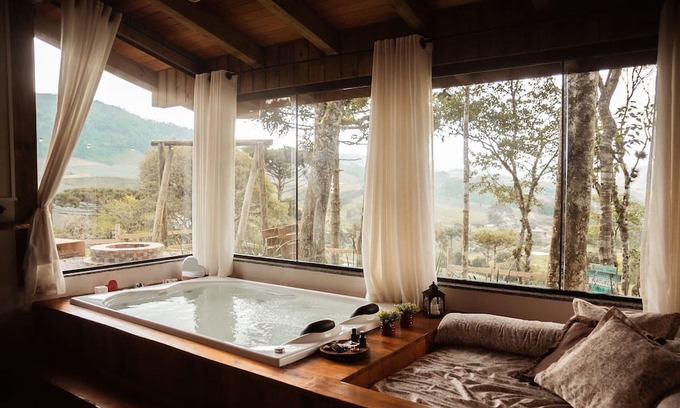 Rancho Queimado Chalet De Esquí | Chalé Caminho do Sol - 2 - Com Jacuzzi e Lareira