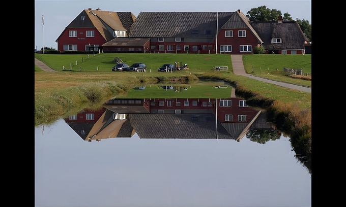 Hallig Langeneß Apartamento | Apartment 'Dat Lütte Huus' with Shared Terrace and Wi-Fi