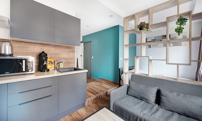 La Demi - Lune Apartamento | Studio Chaleureux Avec Parking Gratuit