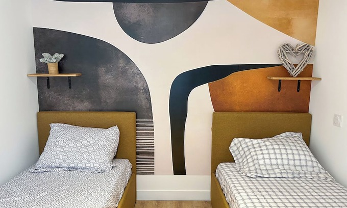 Saint-Germain-les-Corbeil Apartamento | Grand Appart 12pers 30min Paris