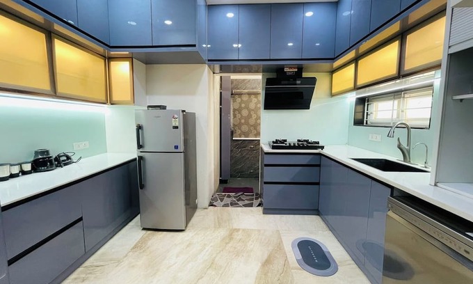 Chanda Nagar Apartamento | Luxurious Garden-View Duplex in Hyderabad,4-bedroom with AC, WIFI