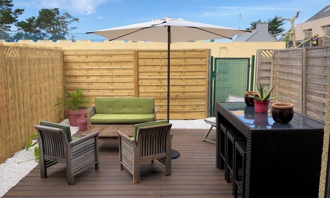 Ile-Tudy Apartamento | Appartement Bord de mer Ile-tudy - à 50m de la Plage, Animaux Acceptés