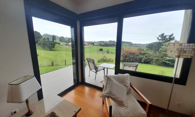 Ribadesella Chalet De Esquí | Casa Cima with stunning views of Ribadesella and surroundings.