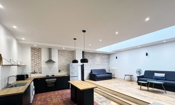 19th Arrondissement Apartamento | Urban Flat 186 - Spacious 3 Bedroom Flat in Paris