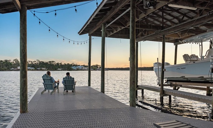 Perdido Beach Casa | Scenic & Spacious Waterfront Oasis ~ Sleeps 23 ~ Private Pier and Dock ~ Pets OK