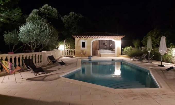 Poulx Casa | La Maison du Bonheur, les Cigales Avec Piscine Entre Nimes et Uzes