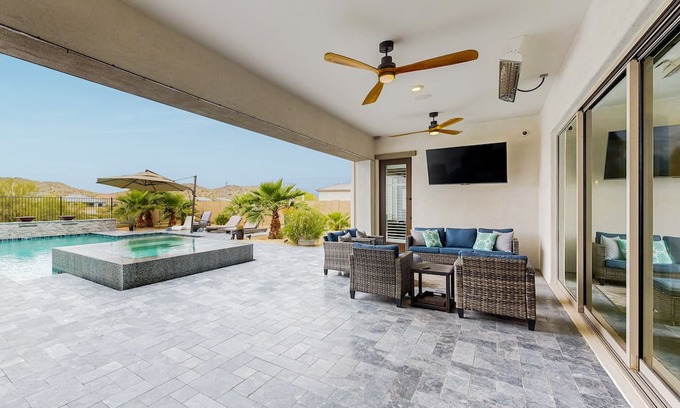 Montecito in Estrella Casa | Luxury oasis home with private pool, pool spa, putting green, & amazing views