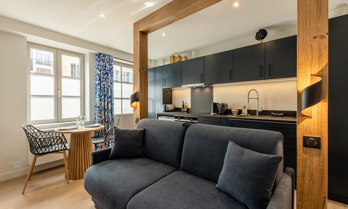 Honfleur Apartamento | L'Estuaire du Vieux Port - Studio Ground Floor 2P