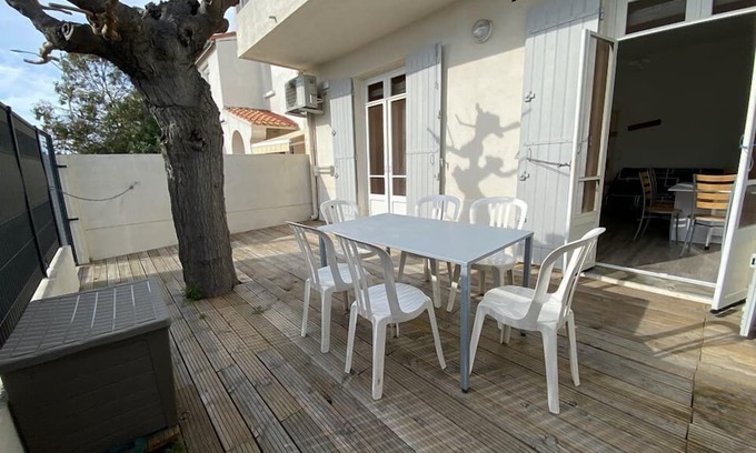 Le Grau-Du-Roi Apartamento | Joli 6 Couchages , Avenue de Camargue , 200m Plage et Commerce , Jardin , Clim .