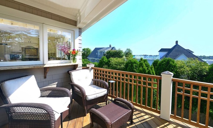 Easton's Point Casa | 7 Bedroom, oversized lot, back decks, walk to beach, water views, 2 living units