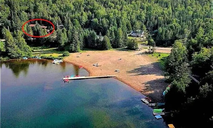 Sainte-Lucie-des-Laurentides Chalet De Esquí | Le Alesund, Spa Privé + Plage Avec Embarcations