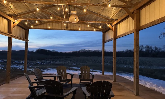 Galena Casa | Breathtaking 360 Degree Views! Private Swim Pond, Sauna & Home Gym On 43 Acres!