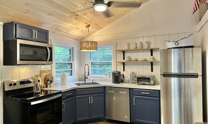 North Sebago Cabaña | Cottage on Bachelder Brook with direct access to Sebago Lake.