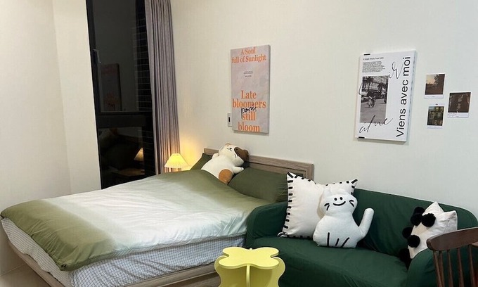 Banqiao Apartamento | Newly Designed Cozy Vintage Apartment -Blue Line JiangZicui station
