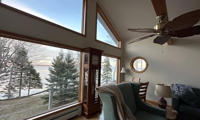 Perry Casa | 45th Parallel Oceanfront! Spend your vacation on the ocean and in the woods!