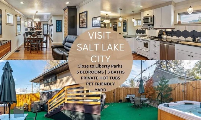 Liberty Wells Casa | Private Hot Tubs,Patio and Yard,Close to Parks