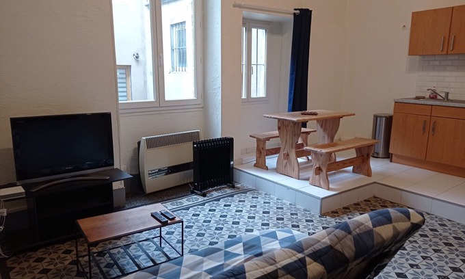 Saint-Marcellin Apartamento | Lovely studio with mezzanine in the heart of Saint Marcellin