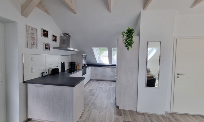 Schwentinental Apartamento | 90 sqm apartment for 2 guests in the newly developed attic with separate entrance