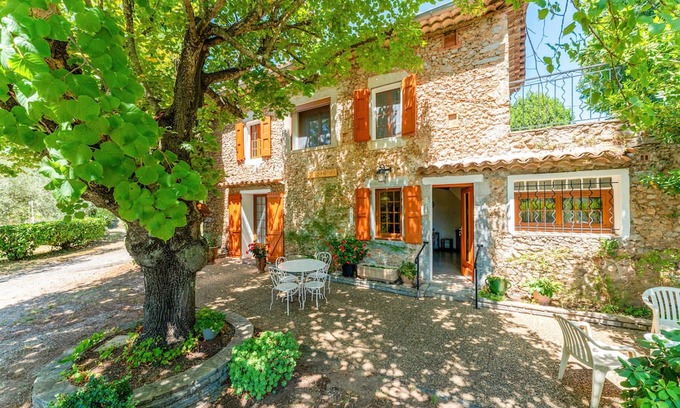 Anduze Casa | 'Chez Martha' with Mountain View, Private Terrace and Garden