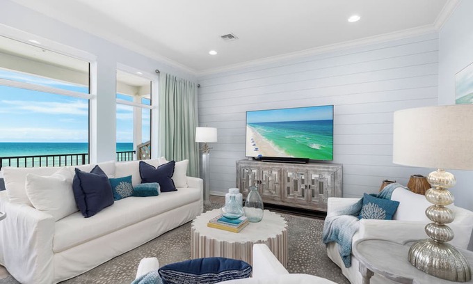 Dune Allen Beach Condominio | SAND-orini SEA-renity Gorgeous Beachfront Penthouse condo * Pool on 30A!