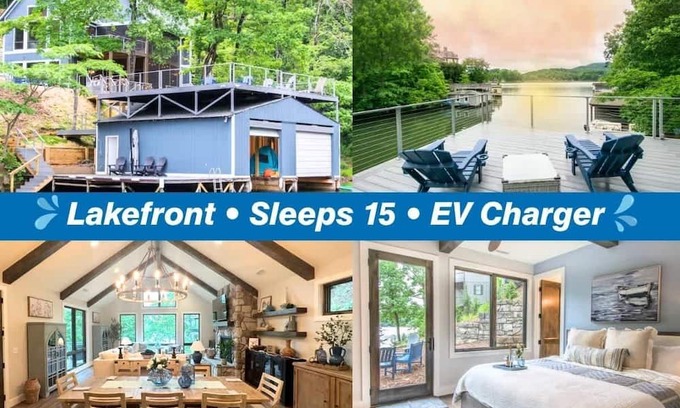 Lake Lure Casa | Relaxing Lake Retreat~EV Charger~Sleeps 15