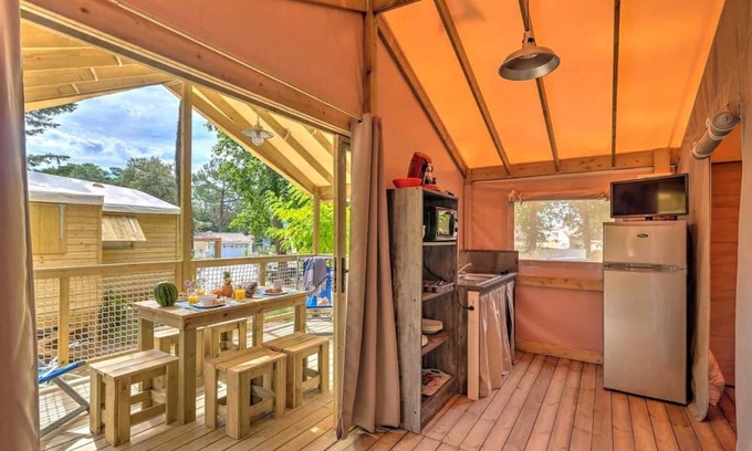 Saint-Hilaire-de-Riez Cabina | Cabane 4 étoiles - Piscine - efbdec