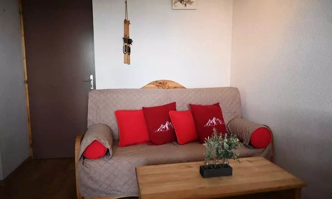 Vallandry Apartamento | Residence Cret De L'ours 1 - Apartment 2 rooms 4 people in Vallandry close to the slopes and shops