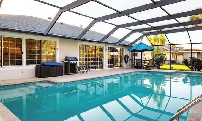 Lochmoor Waterway Estates Casa | ‼️Family-Ready‼️ 4BR with Heated Pool & BBQ