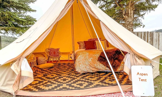 Palisades Alquiler De RV | The Aspen Boho Glamping tent