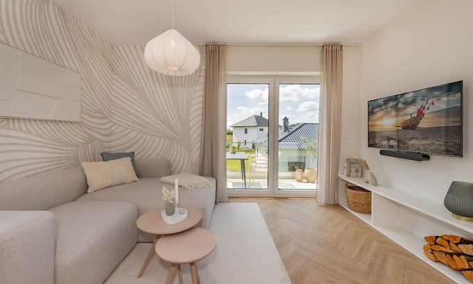 Ueckeritz Apartamento | Luxurious vacation home "Domizil zum Lerchengrund 04" in Ückeritz close to the beach wi