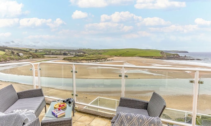 Bigbury-on-Sea Apartamento | Stunning sea views, beach access, Bigbury on Sea