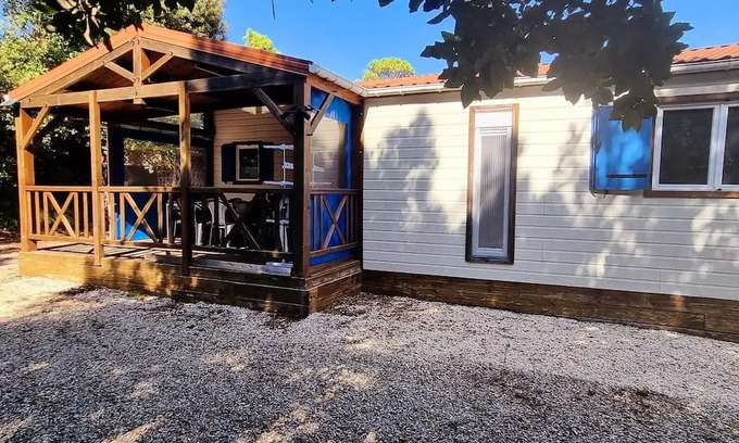 Meschers-sur-Gironde Chalet De Esquí | Chalet 58m² - 3 bedrooms - 2 bathrooms - covered terrace + Air conditioning + TV + LV + oven* 6 people
